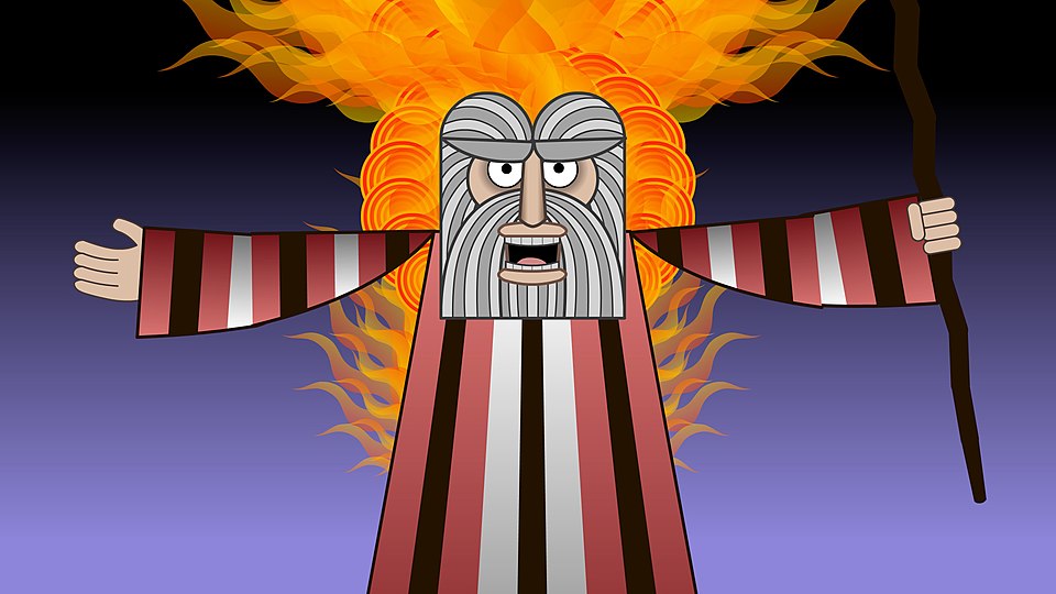 Plik:Moses Fire by Nina Paley.jpg